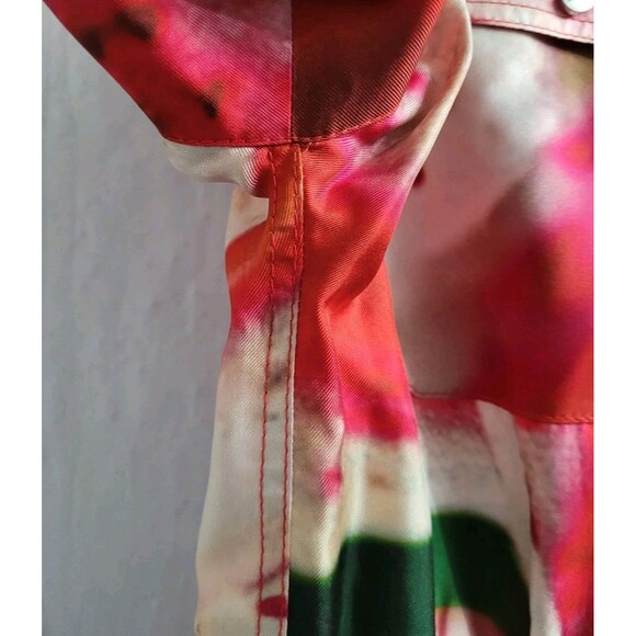 Tory Burch Printed Silk Twill Shirtdress Sz 12 Current Season $690 Retail - Picture 10 of 16